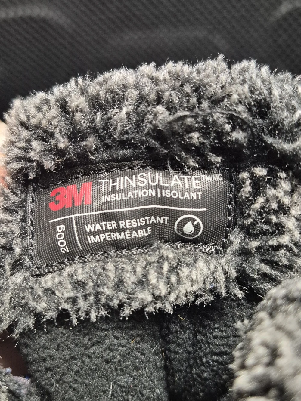 3M Thinsulate Gray and Blue Kids Winter Boots